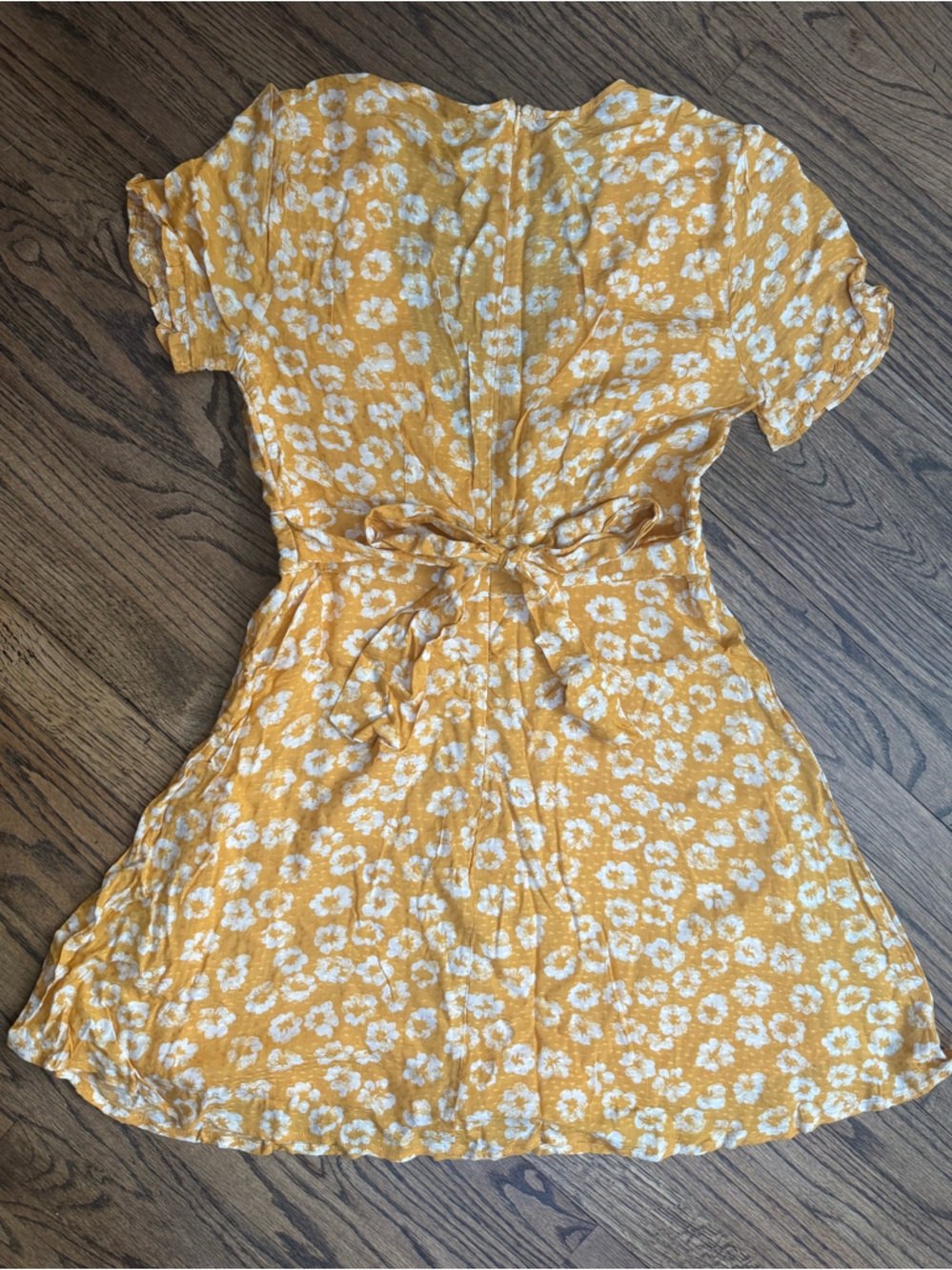 Lulus Garden Explorer Mustard Yellow Floral Print Mini Dress - Picture 4 of 5